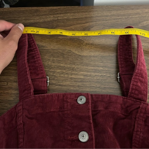 H&M Elegant Burgundy Corduroy Dress 2 - Picture 5 of 11